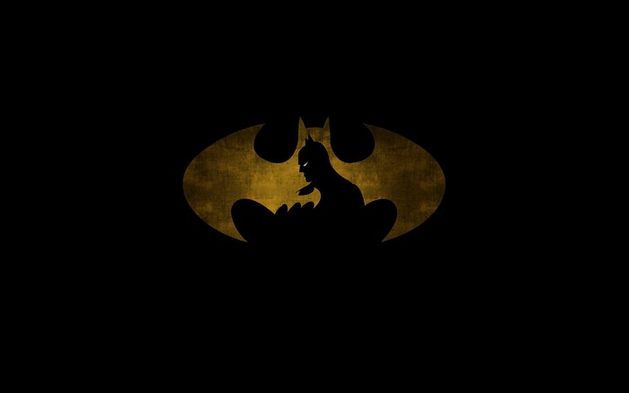 Batman Logo with Silhouette