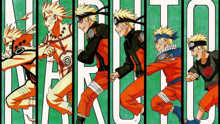 Naruto Evolution in Action Poses