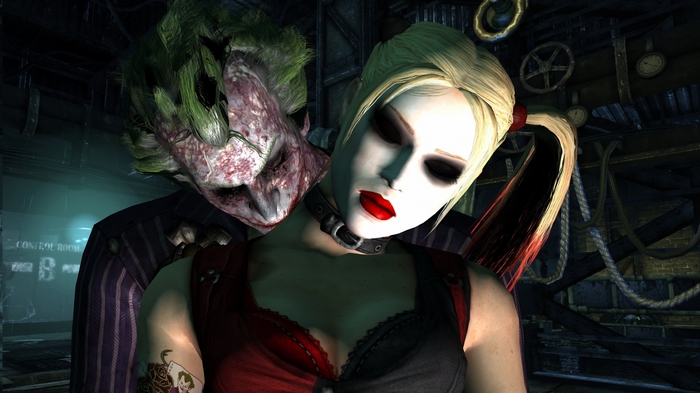 The Joker and Harley Quinn from Batman: Arkham Asylum