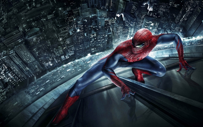 Spider-Man on a Skyscraper