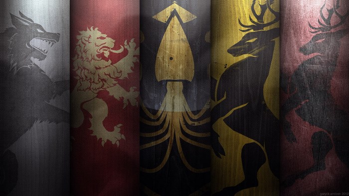 Game of Thrones House Banners