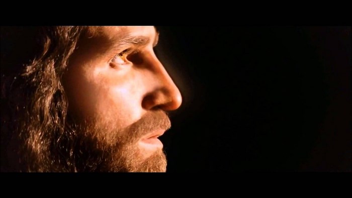 Close-up of Jesus' face