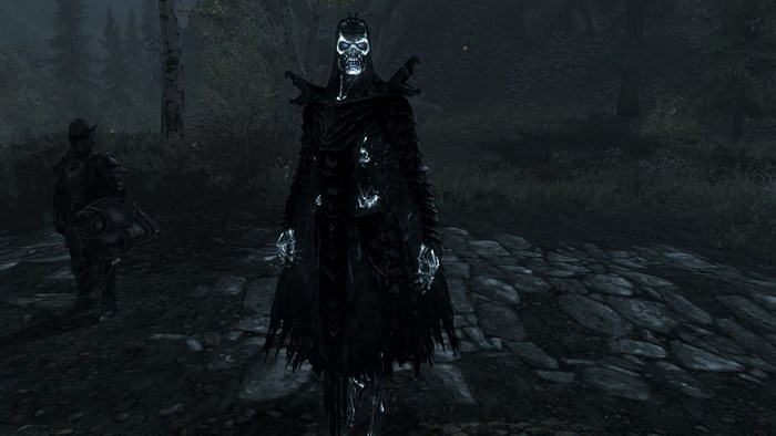 Dragonborn from Skyrim wearing Lich armor