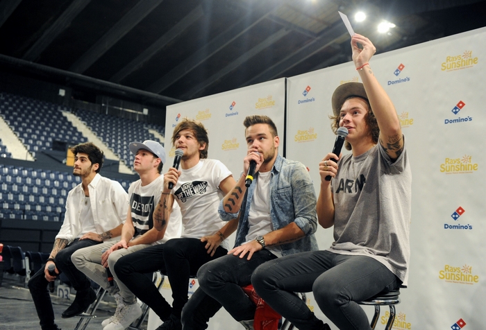 One Direction at Domino's Rays of Sunshine event