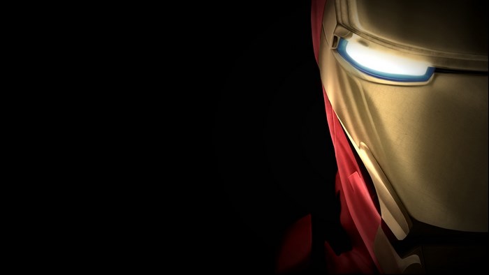 Iron Man mask close-up