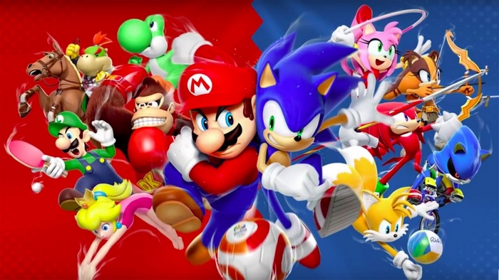 Mario and Sonic characters from Mario & Sonic at the Olympic Games