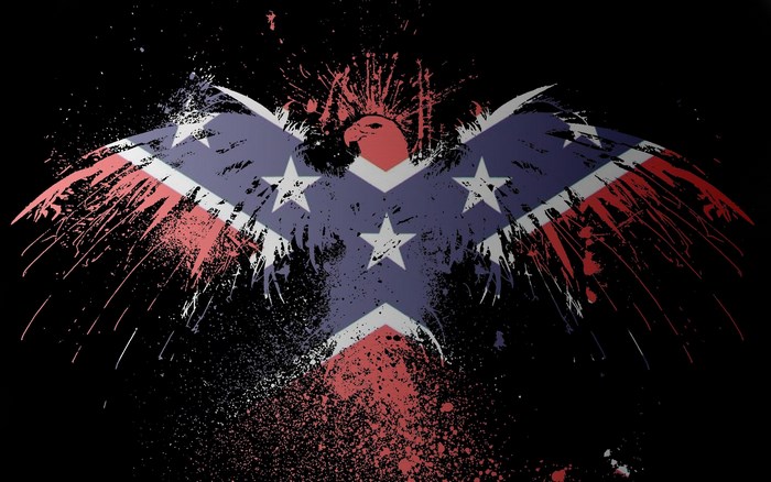 Confederate flag eagle graphic