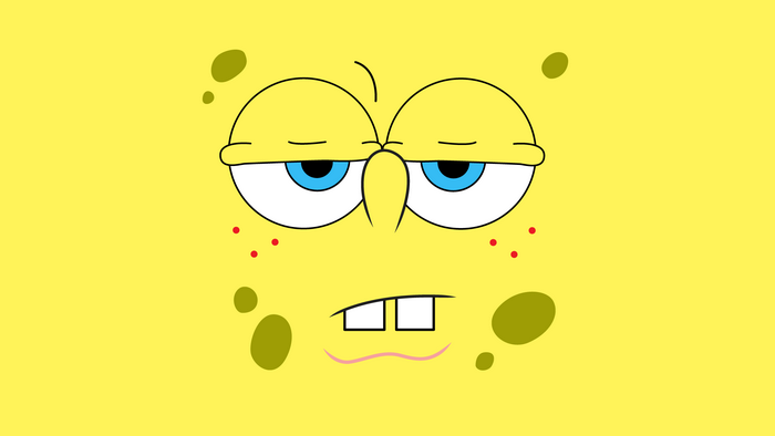 SpongeBob SquarePants Close-Up Face Expression