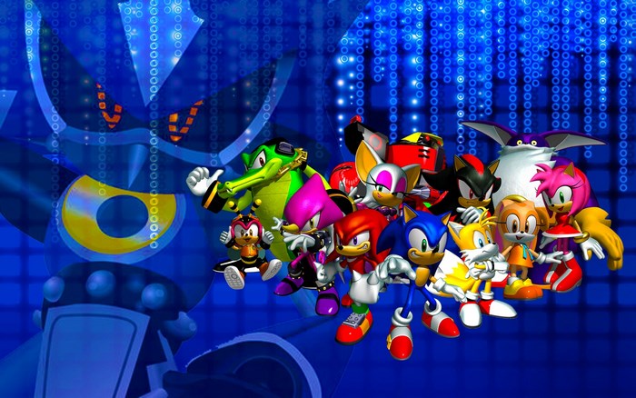 Sonic the Hedgehog characters with Metal Sonic