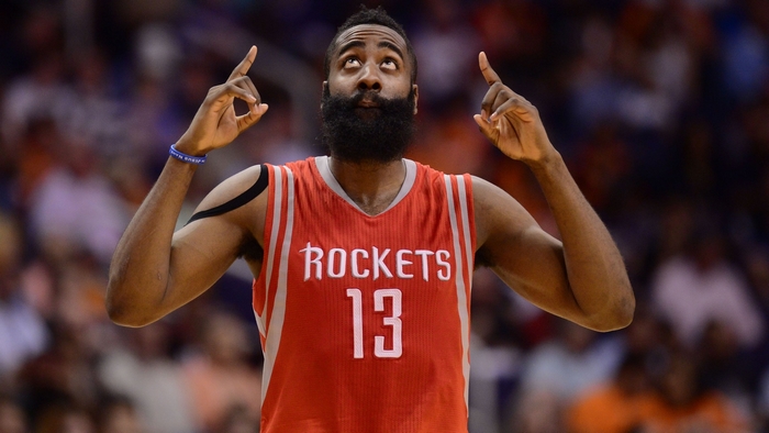James Harden of the Houston Rockets