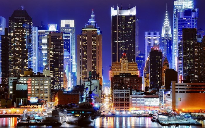 New York City Skyline at Night