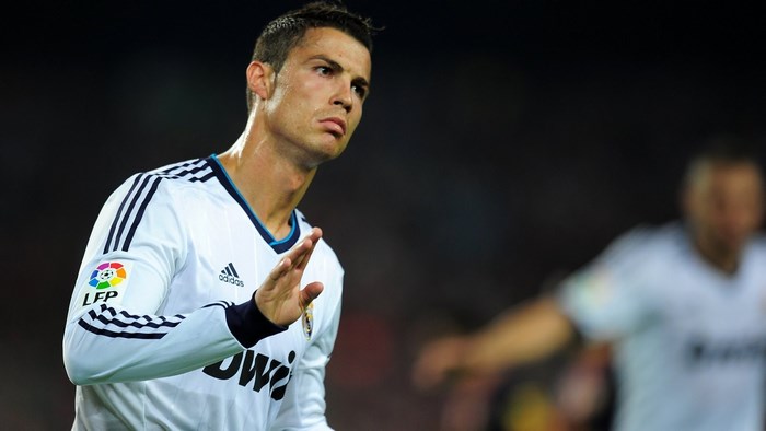 Cristiano Ronaldo in Real Madrid Jersey