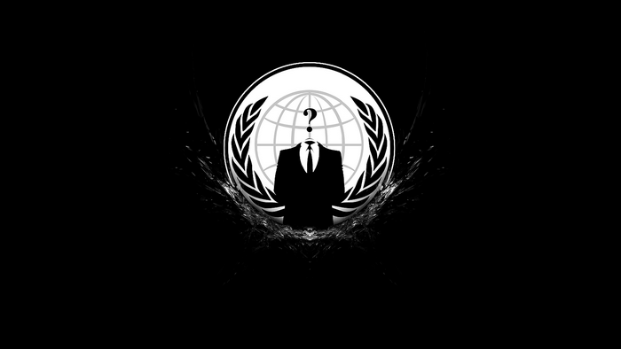 Anonymous Guy Fawkes mask logo with globe