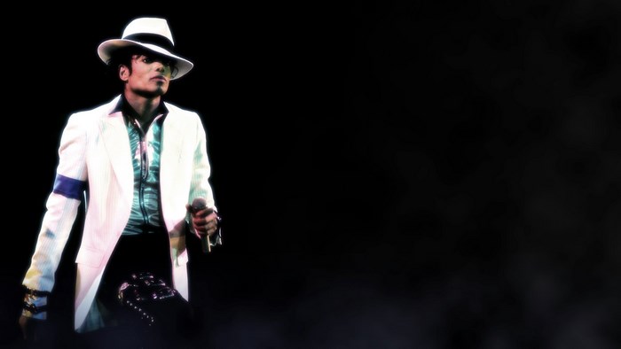 Michael Jackson performing on stage