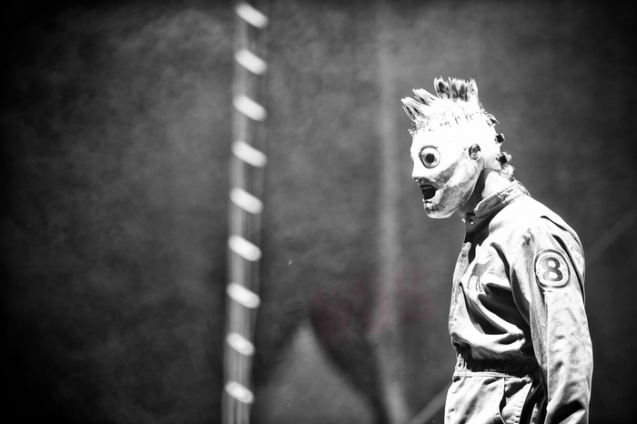 Corey Taylor from Slipknot performing on stage