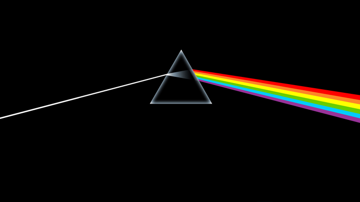 Pink Floyd prism light spectrum