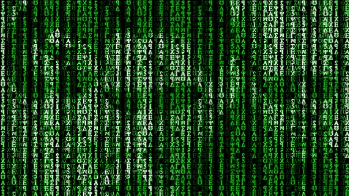 Matrix digital rain