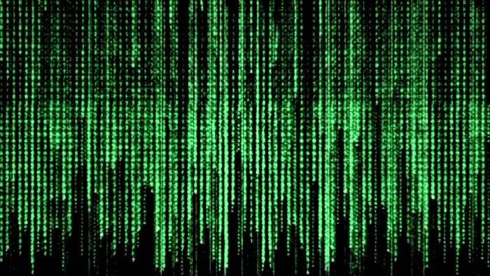 Matrix digital rain effect