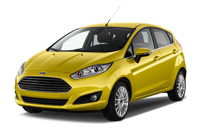 Yellow Ford Fiesta