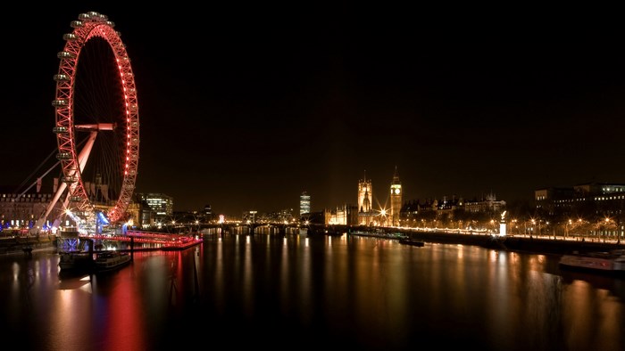 London Eye and Houses of Parliament at Night