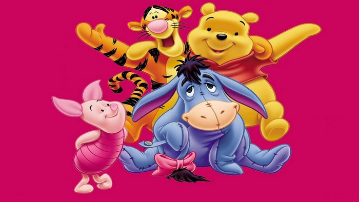Winnie the Pooh, Tigger, Piglet, and Eeyore