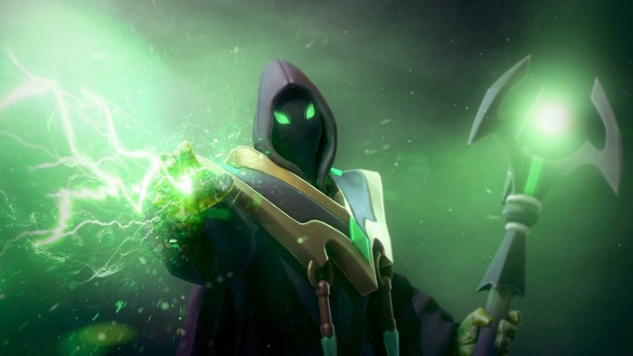 Invoker from Dota 2 casting a spell