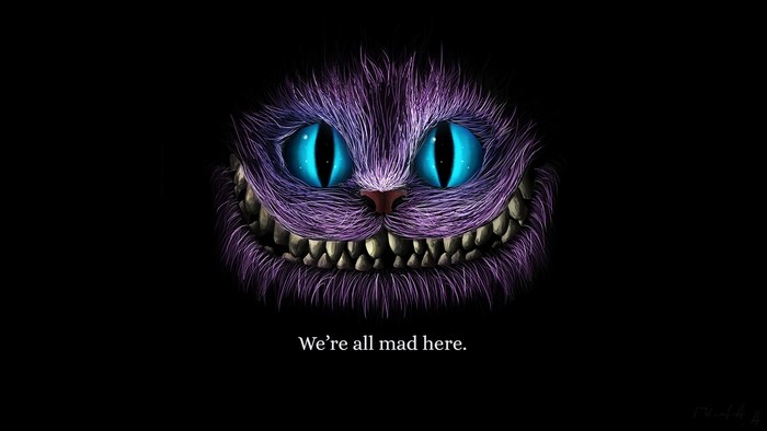 Cheshire Cat from Alice in Wonderland quote