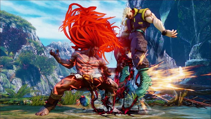 Blanka and Guile from Street Fighter V