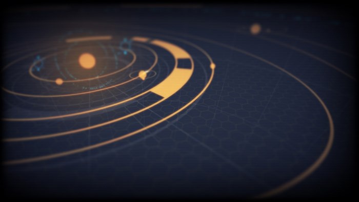 Abstract Solar System Digital Art