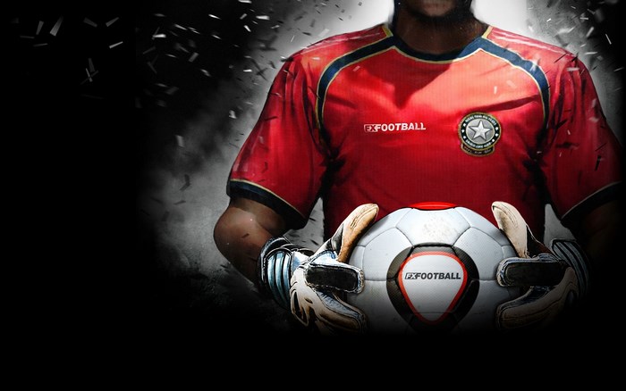 Goalkeeper holding FX Football