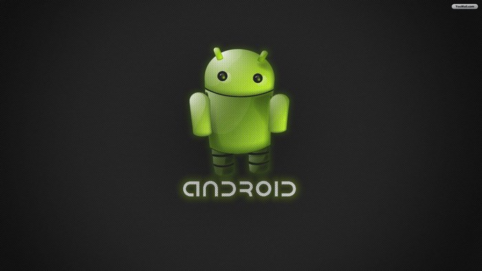 Android Robot Logo with Text
