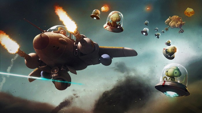 Metal Slug XX spaceship battle with aliens