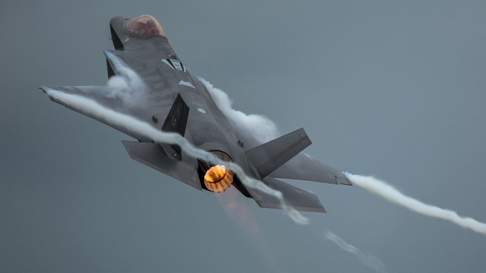 Lockheed Martin F-35 Lightning II jet in flight