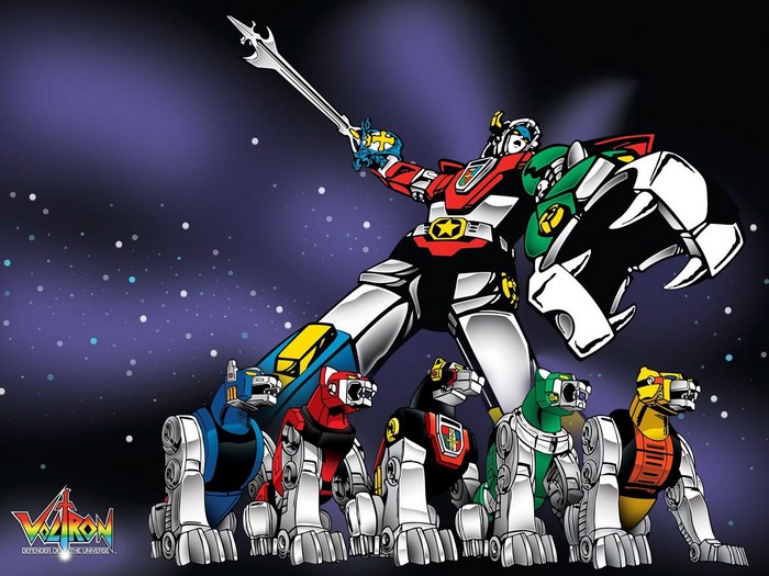 Voltron Defender of the Universe with Lions