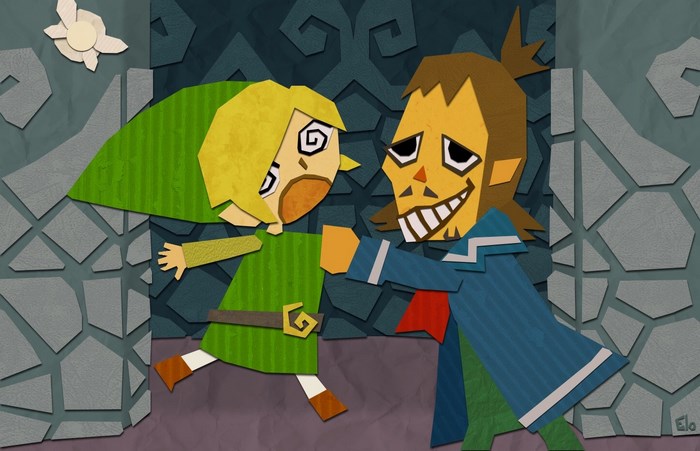 Link and Skull Kid from The Legend of Zelda