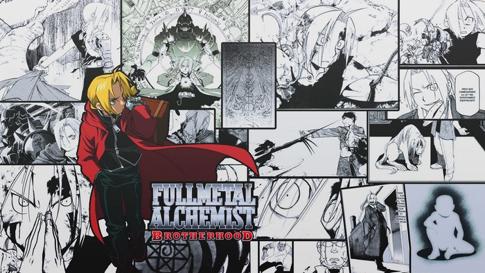 Edward Elric and Scenes from Fullmetal Alchemist Brotherhood