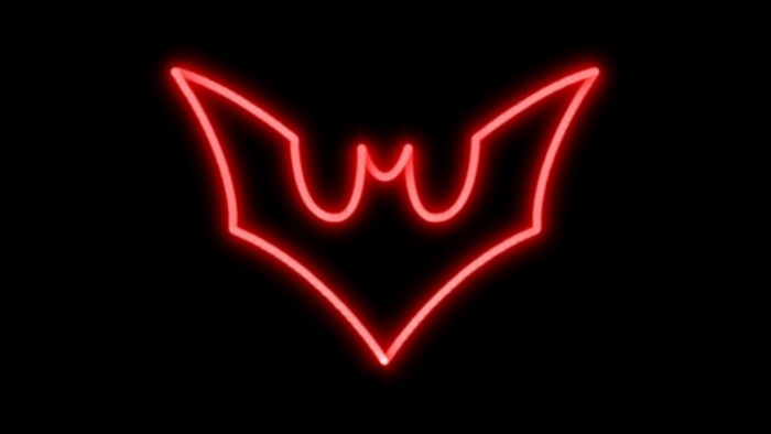 Batman Beyond neon logo