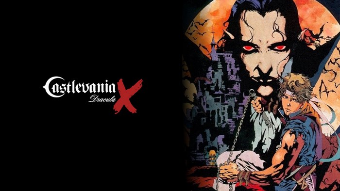 Castlevania: Dracula X logo and artwork