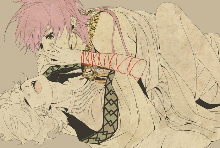 Aladdin and Alibaba from Magi: The Labyrinth of Magic