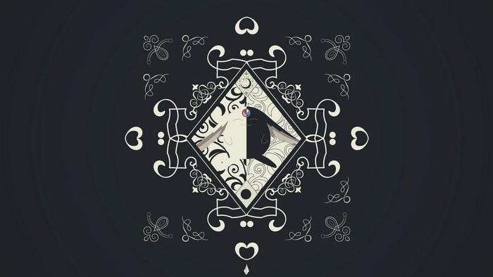 Anime character with ornate frame
