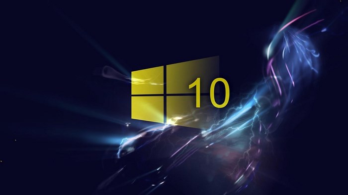 Windows 10 Glowing Abstract Logo Design