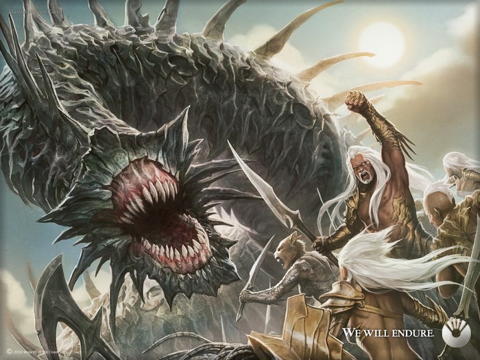 Magic the Gathering: Battle Against a Giant Monster