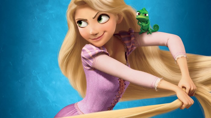 Rapunzel and Pascal from Tangled