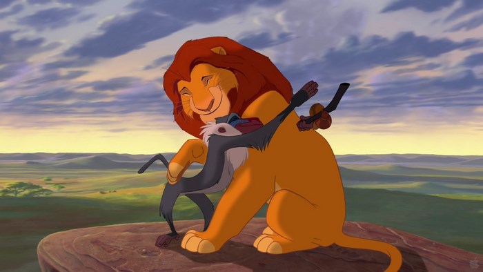 Mufasa and Rafiki from The Lion King