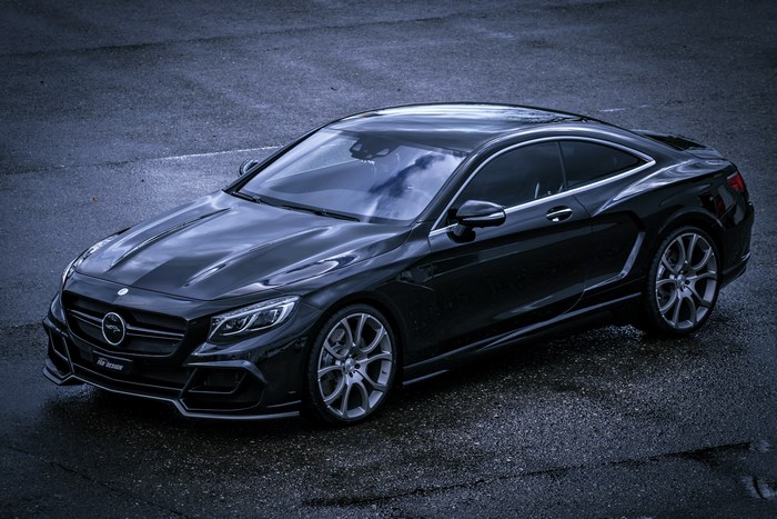 Black Mercedes-Benz S-Class Coupe on Wet Asphalt