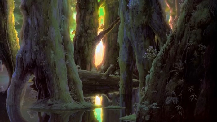 Princess Mononoke forest scene