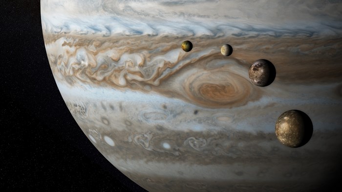 Jupiter and its moons