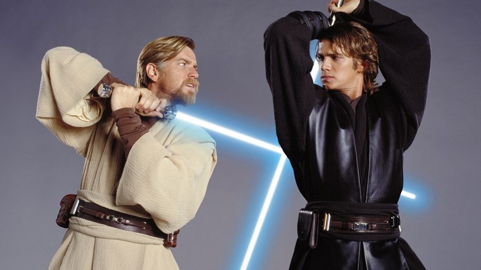 Star Wars Duel Between Obi-Wan Kenobi and Anakin Skywalker