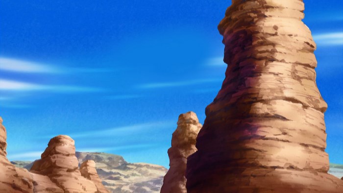 Dragon Ball Z desert landscape
