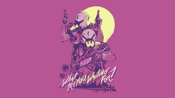 Hotline Miami 2: Wrong Number characters with guns